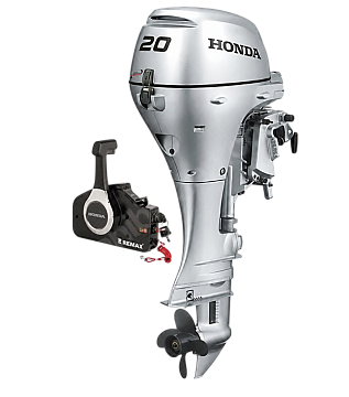 Honda BF20 LR для лодок с высоким транцем L и дистанционным управлением, электростартер+ручной